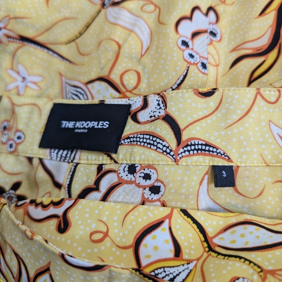 The Kooples Wrap Midi Skirt Yellow 3 Medium Large - Picture 10 of 15